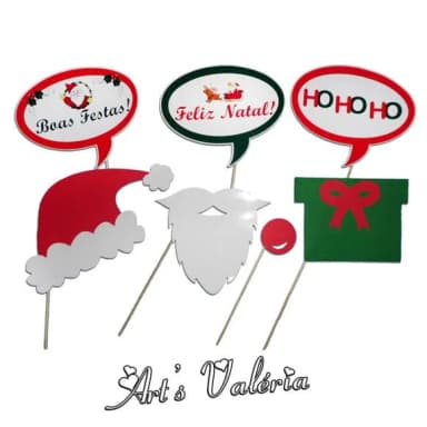 Kit Placas Divertidas para o Natal