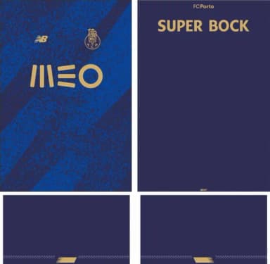 Arte Vetor Camisa Fc Porto Visita 2021-2022