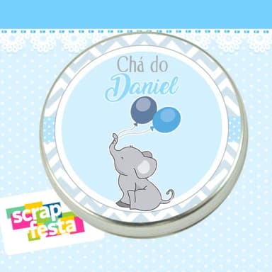 Latinha de Chá de Bebê Latinhas Menino