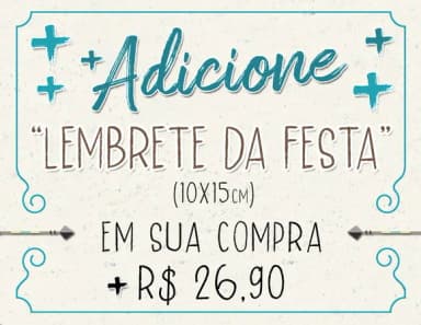 Adicionar Arte de Lembrete de Festa
