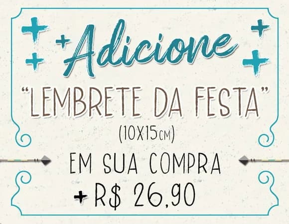 Adicionar Arte de Lembrete de Festa