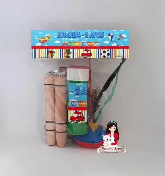 Kit Lembrancinha com Bolha de Sabão Brinquedos Antigos