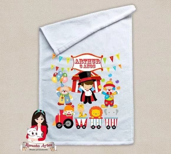 Toalhinha Personalizada Circo