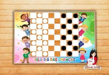 Jogo de Damas Dia das Crianças 2025