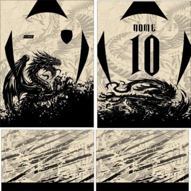 Arte Vetor Camisa Interclasse Dragão Mod-108