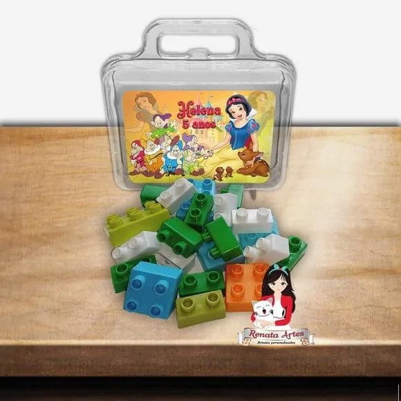Maleta com Blocos de Montar Branca de Neve