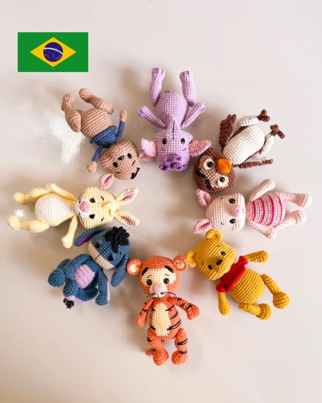 Amigurumi Turma do Ursinho Pooh