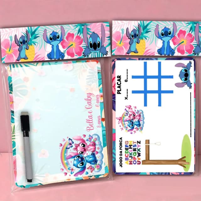Lousa Magica Personalizada lembrancinhas Stitch