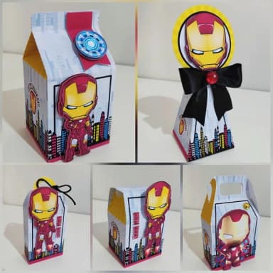 Kit 60 Lembrancinhas Homem de Ferro