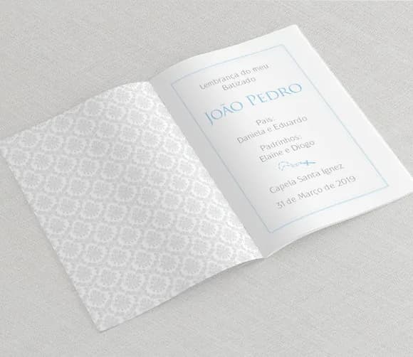 Lembrança Batismo - Livro de Orações - Classico Azul