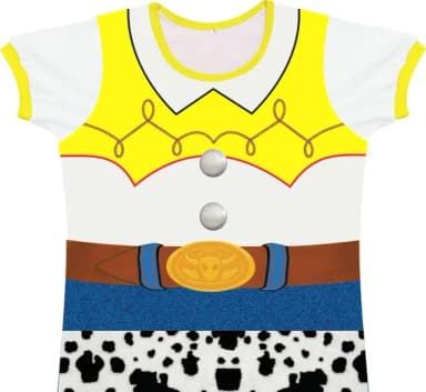 Blusa Adulto Fantasia Vaqueira do Oeste com Cinto e Estampa Malhada