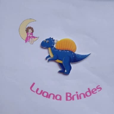Pingente Dinossauro Royal Acrilico U.V. 5cm Pct 4 Unidades