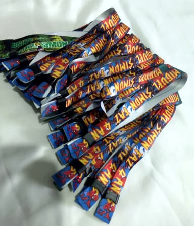 Pulseiras Personalizadas de Tecido Festas e Eventos !