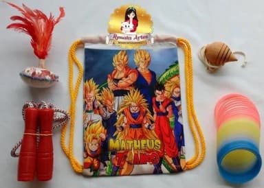 Mochila Boa Infância Tema Dragon Ball Z