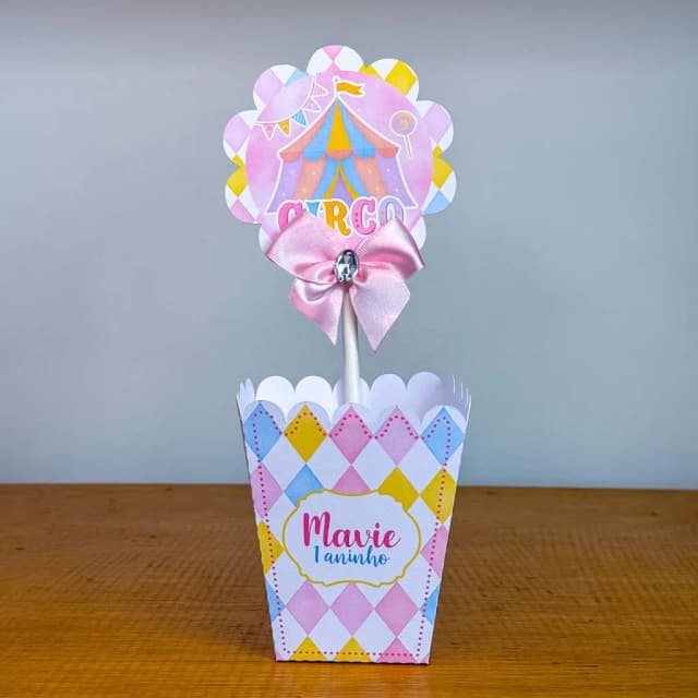 PEGUE E MONTE - Centro de Mesa CIRCO ENCANTADO - Decoração de Festa | Lembrancinhas | Aniversário | Personalizados