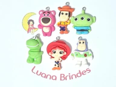 Pingente Toy Story de Resina Pacote com 6 Unidades