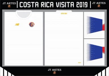 Vetor da Camisa Costa Rica Visita 2019