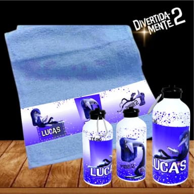 Kit Toalhinha com Garrafa Personalizada