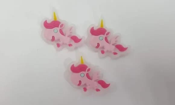 Aplique Unicórnio Emborrachado de 3cm