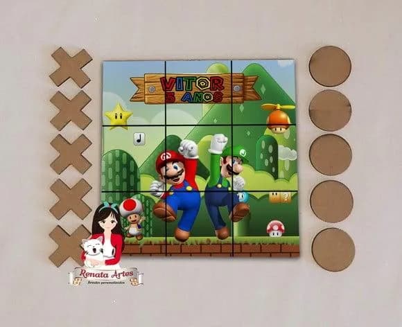 Jogo da Velha Personalizado Super Mario