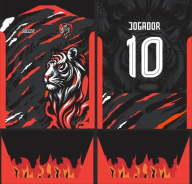Arte Vetor Camisa Interclasse Tigre Mod-441