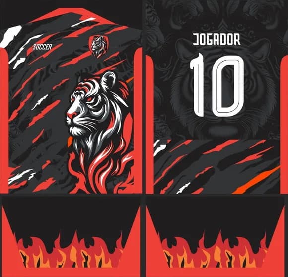 Arte Vetor Camisa Interclasse Tigre Mod-441
