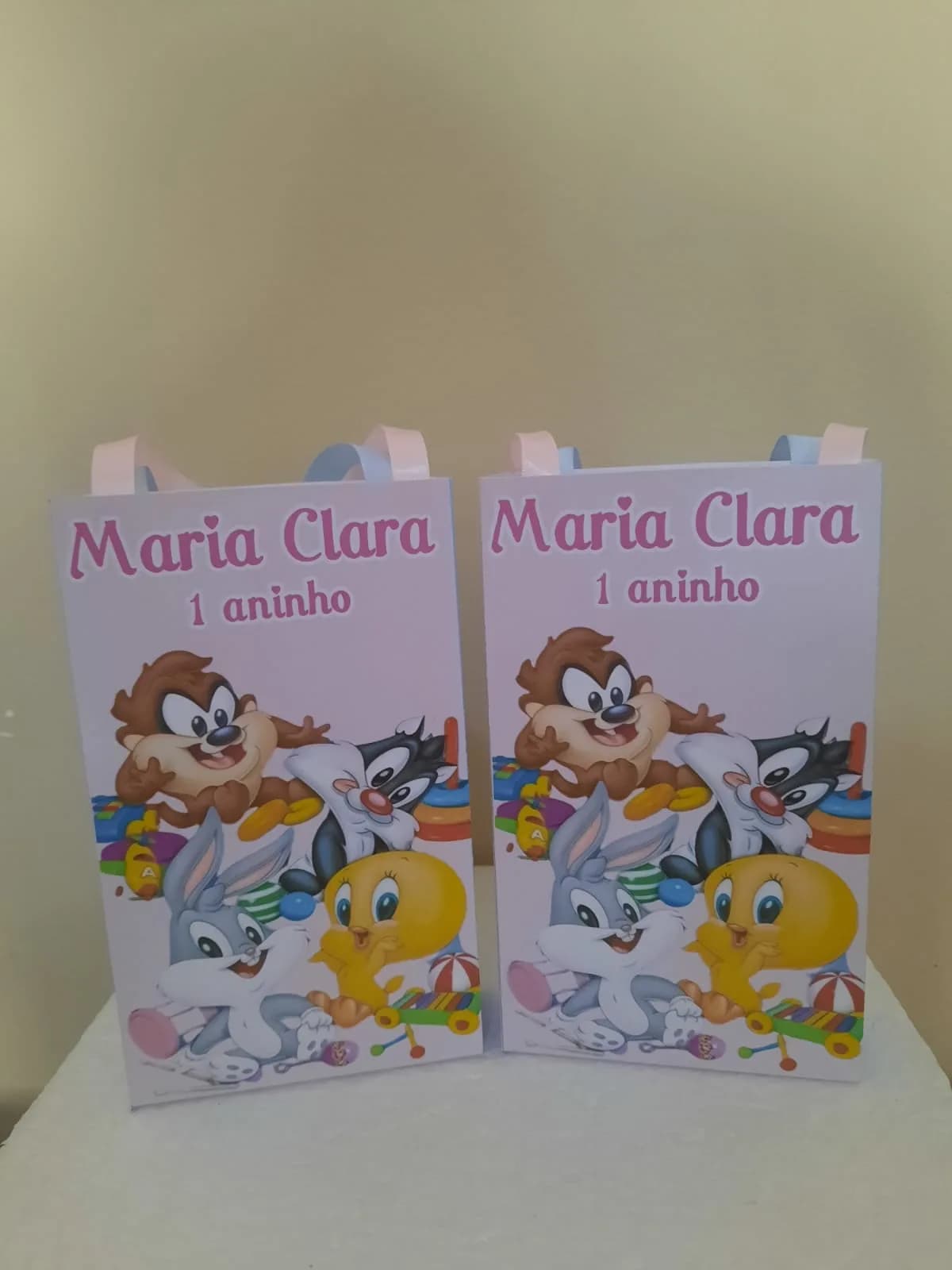 Sacolinhas Personalizadas Baby Looney Tunes para Lembrancinhas