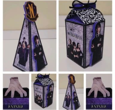 Kit 30 Lembrancinhas Wandinha