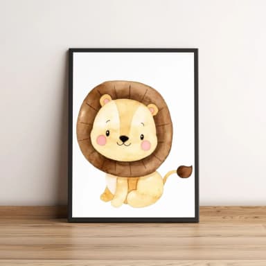 Quadro Infantil de Leão 349