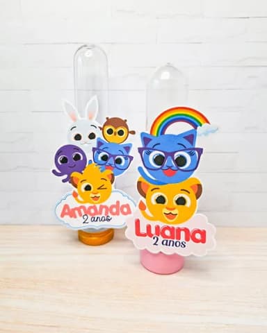 Tubetes Personalizados com Tags Temáticas