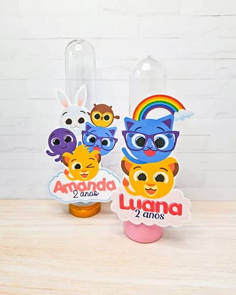 Tubetes Personalizados com Tags Temáticas