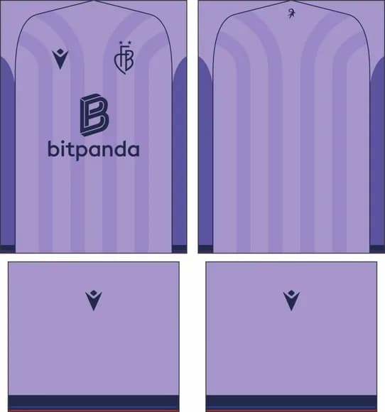 Arte Vetor Camisa Fc Basel Visita 2025-2026