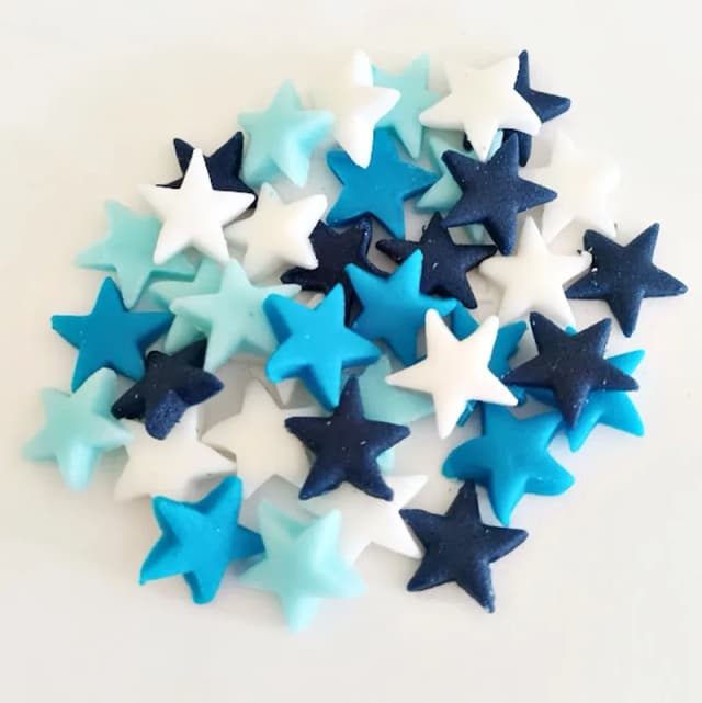 50 Mini Estrelas de açúcar para decorar doces e chocolates