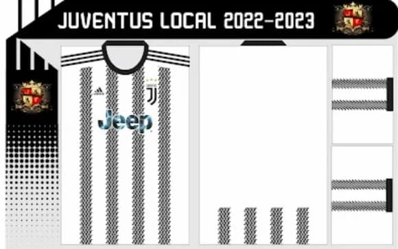 Vetor Da Camisa Da Juventus 2022/2023