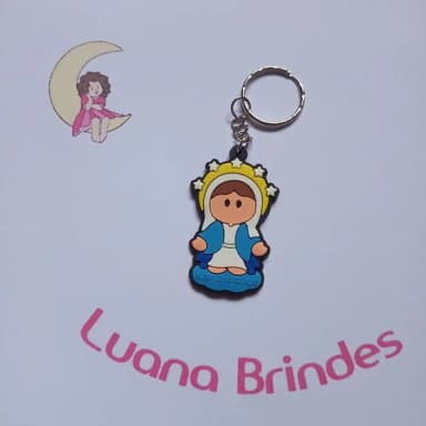 Chaveiro Nossa Senhora Graças 5,3cm Pct 4 Unidades