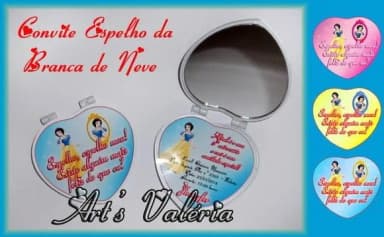 Convite Espelho da Branca de Neve
