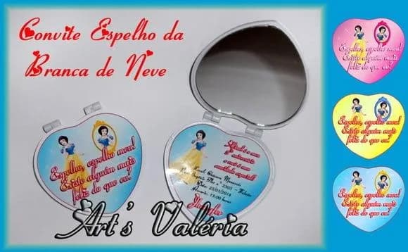 Convite Espelho da Branca de Neve