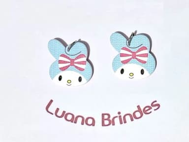 Pingente My Melody Acrílico 2,8cm Pacote com 6 Unidades