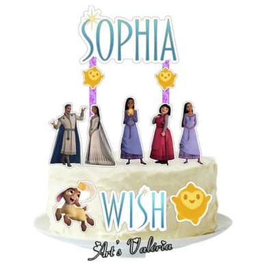 Topo de Bolo Wish: o Poder dos Desejos