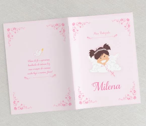 Livrinho De Orações Para Batizado - Anjinha Cute