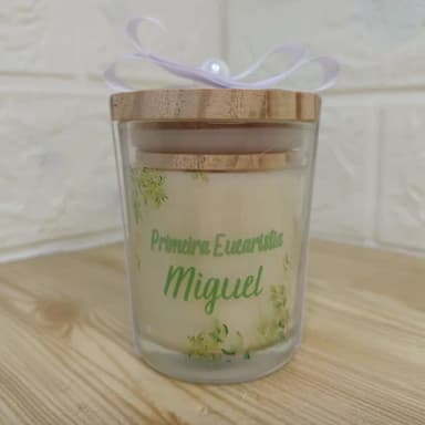 Vela Aromática 60g com Tampa de Madeira