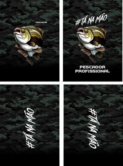 Arte Vetor Camisa Pesca-mod-0108