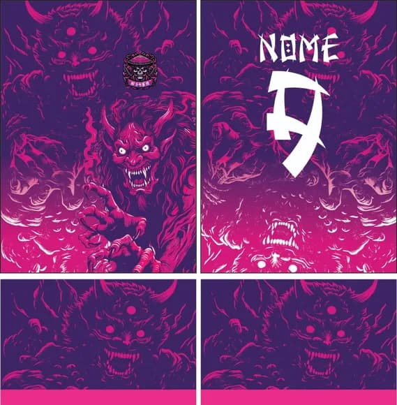 Arte Vetor Camisa Arte Vetor Camisa Interclasse Demon
