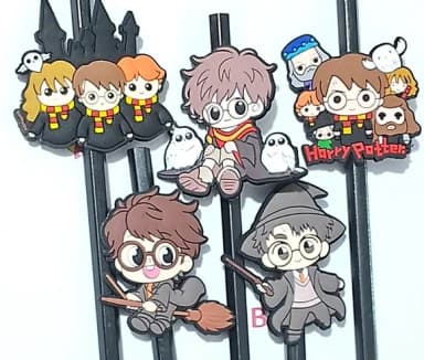 Lápis C/ponteira Harry Potter 5cm Emborrachado 10 Unidades