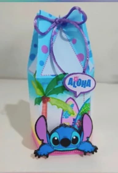 Caixa Sacolinha Stitch