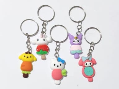 Chaveiro Turma da Hello Kitty Pacote com 10 Unidades