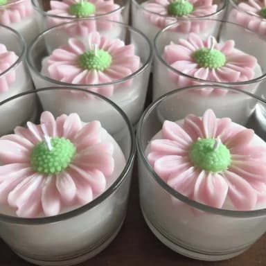 Vela Personalizada com Margarida