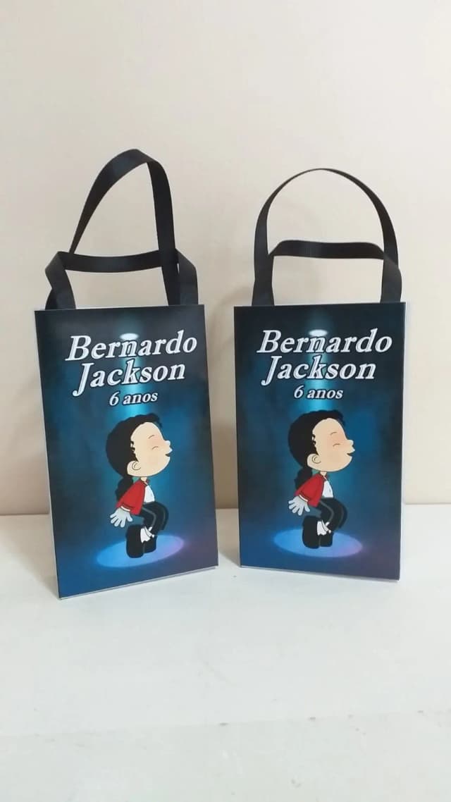 Sacolinhas Personalizadas Michael Jackson para Lembrancinhas