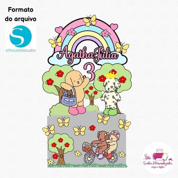 Arquivo Digital - Topo de Bolo Bobbie Goods