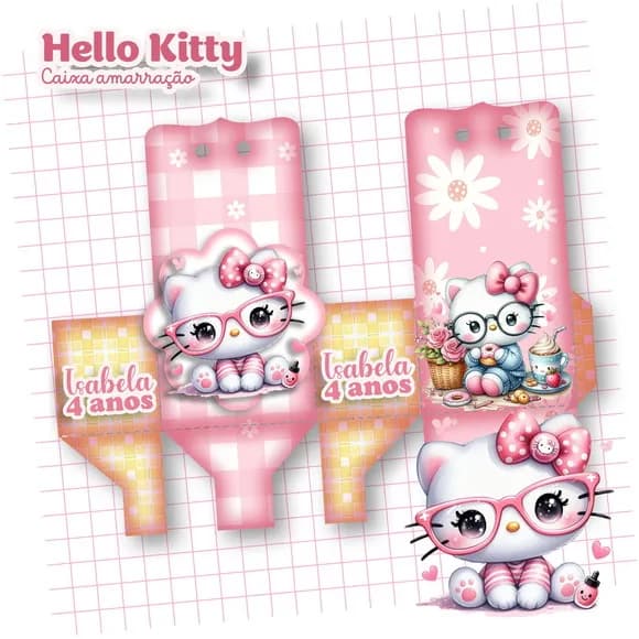 Kit 60 Lembrancinhas Hello Kitty